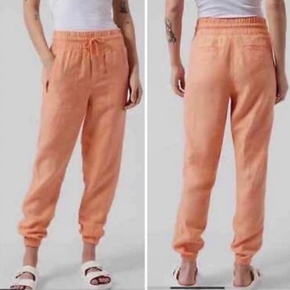 Athleta Cabo Linen Joggers Size 2P